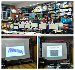Vigilância epidemiológica de Itamogi realiza palestras sobre tuberculose